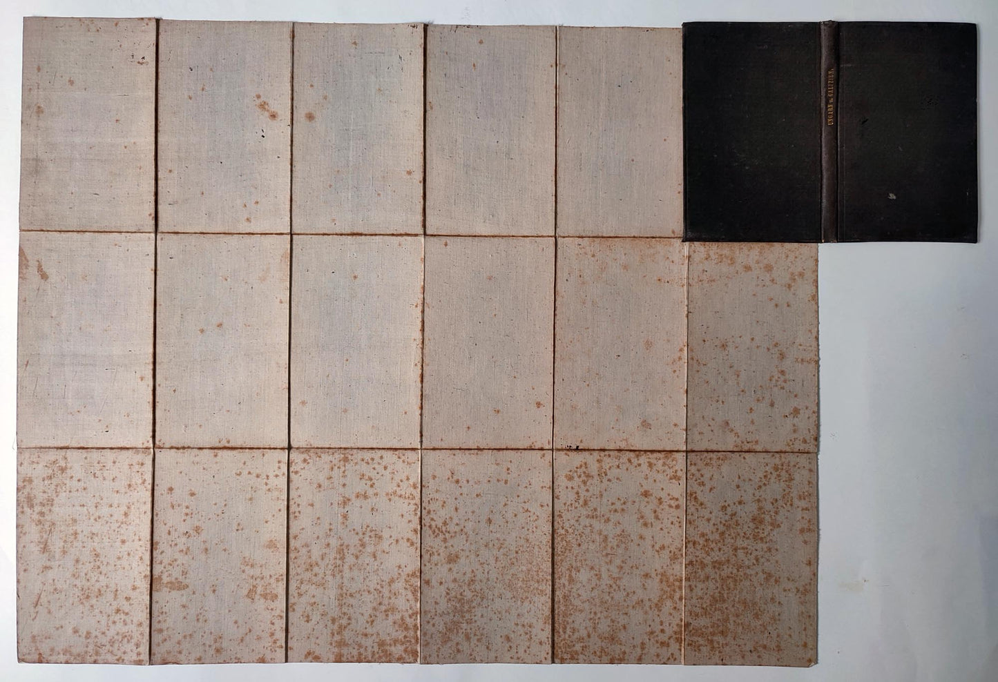 1852 Map of Hungary & Galicia – H. Kiepert, Weimar Geographical Institute, Original Folding Atlas Map