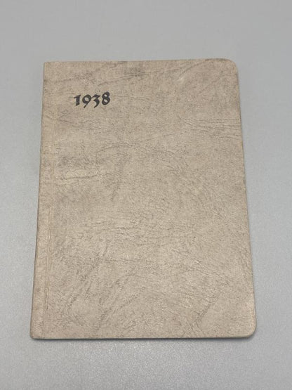 1938 German Army Pocket Diary (Taschenkalender) – Pre-War Wehrmacht Military Reference with Rank Charts