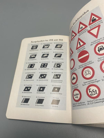 1938 German Army Pocket Diary (Taschenkalender) – Pre-War Wehrmacht Military Reference with Rank Charts