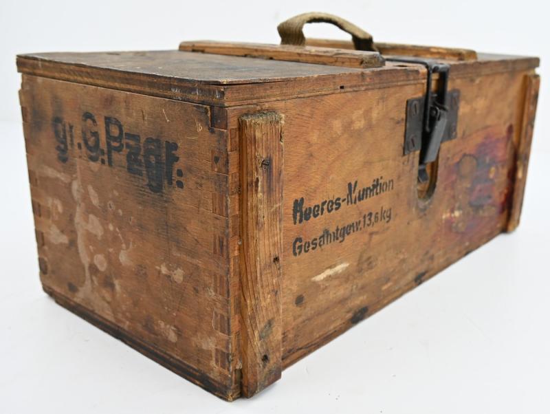 WWII German Army Grosse Gewehr Granate Ammo Box – 1944