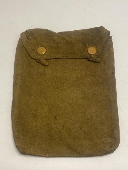 WWII German Afrikakorps (DAK) Canvas Gas Cape Bag – Tropical Issue