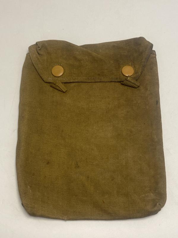 WWII German Afrikakorps (DAK) Canvas Gas Cape Bag – Tropical Issue