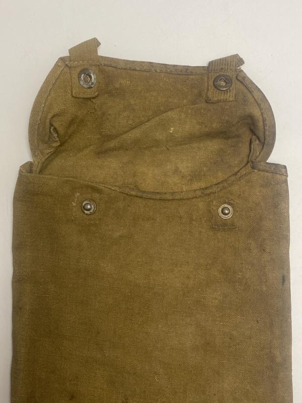 WWII German Afrikakorps (DAK) Canvas Gas Cape Bag – Tropical Issue