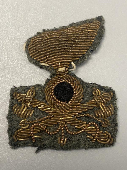 WWII Italian Army Engineer Officer Bullion Cap Badge – Regio Esercito Genio