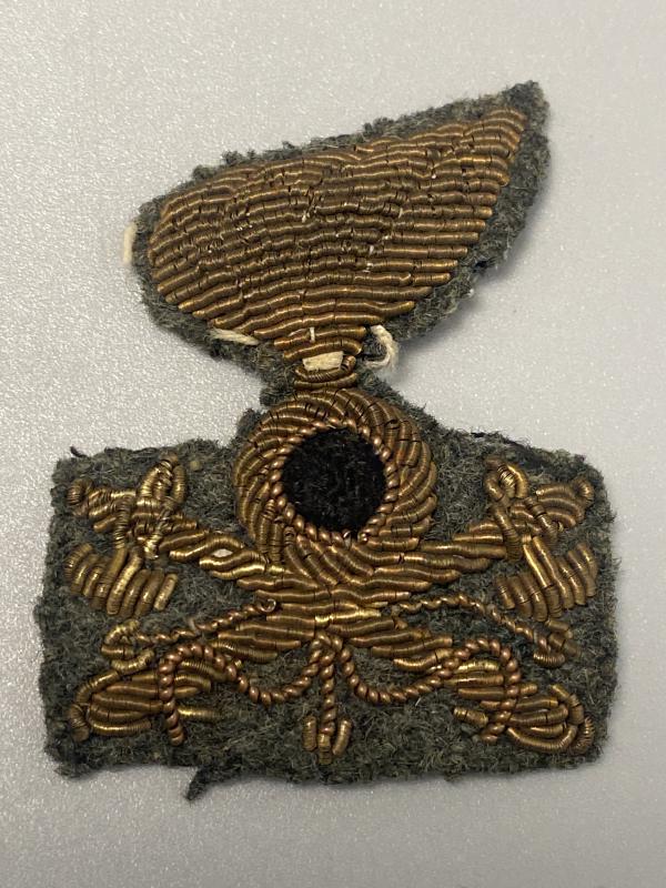 WWII Italian Army Engineer Officer Bullion Cap Badge – Regio Esercito Genio