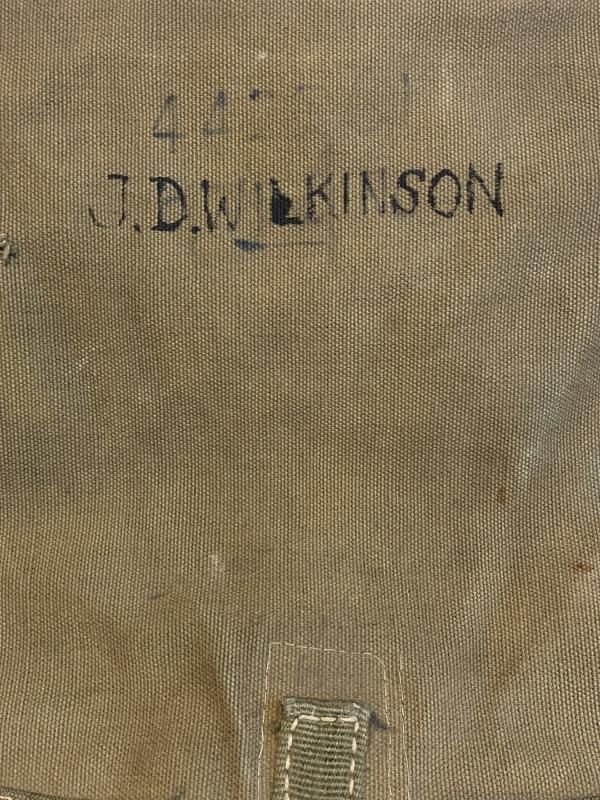 WWII German Afrika Korps Backpack – British Captured, Named J.D. Wilkinson (1941)