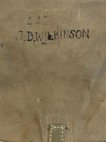 WWII German Afrika Korps Backpack – British Captured, Named J.D. Wilkinson (1941)