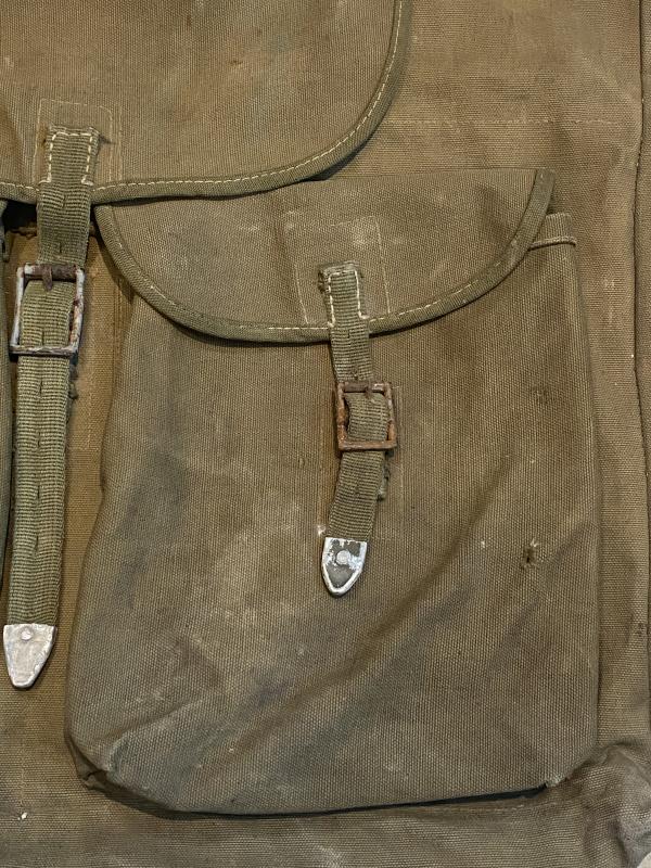 WWII German Afrika Korps Backpack – British Captured, Named J.D. Wilkinson (1941)