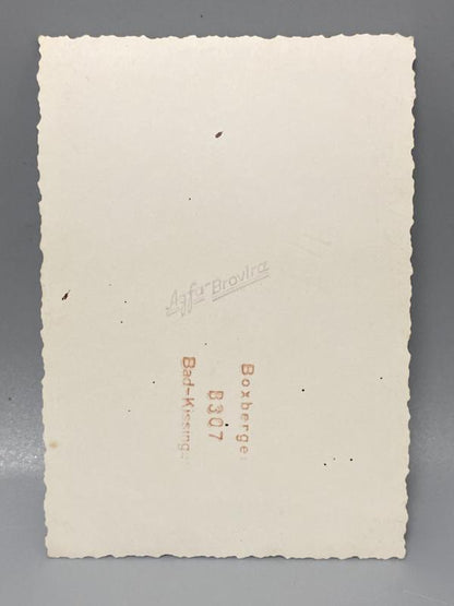 WWII German Army Helferin Portrait Photograph – Heer Female Auxiliary, Studio Photo