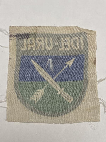 WWII German Idel-Ural Legion Sleeve Shield – 2nd Pattern Printed Ostlegion Insignia