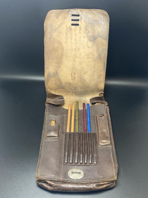 WWII Luftwaffe Map Case (Karten Tasche) – Hermann Göring Division, Dated 1937 (Captured Example)