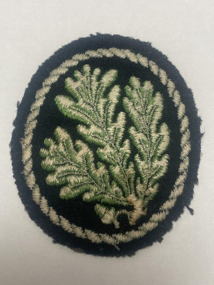WWII German Heer Jäger Sleeve Patch – Oak Leaf Light Infantry Insignia