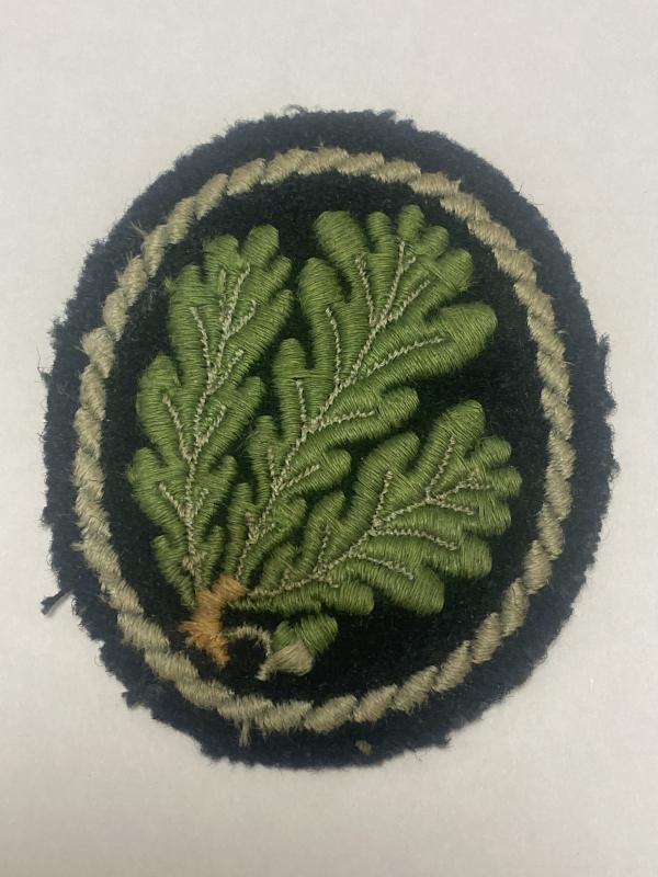 WWII German Heer Jäger Sleeve Patch – Oak Leaf Light Infantry Insignia