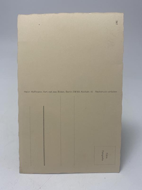 WWII German Postcard Photograph “Alles Liebe und Gute” – Hitler & Rosa Bernile Nienau, Heinrich Hoffmann Studio