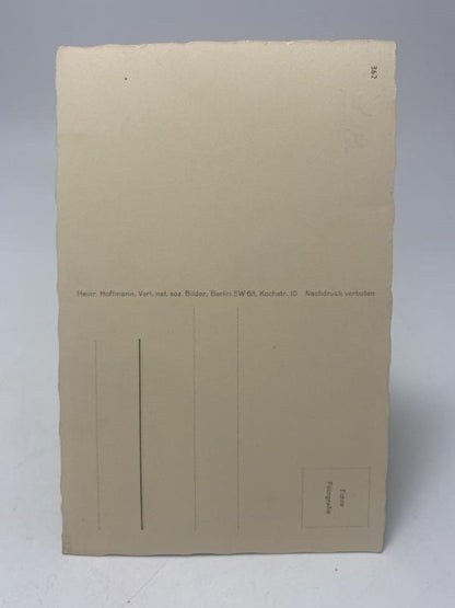 WWII German Postcard Photograph “Alles Liebe und Gute” – Hitler & Rosa Bernile Nienau, Heinrich Hoffmann Studio