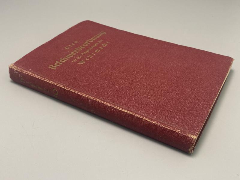 1938 Wehrmacht Complaint Regulations Book – Beschwerdeordnung für die Angehörigen der Wehrmacht