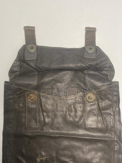 WWII German Army Rubberised Gas Cape Pouch – 1941 Dated, Field-Repaired