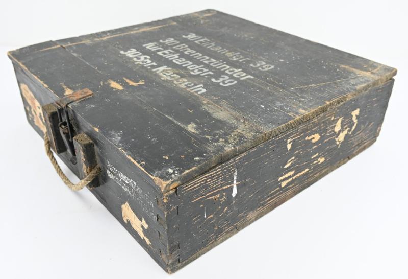 WWII German Army Ei-Handgranaten 39 Ammunition Box (1943 Dated)