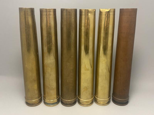 Pre-War German 3.7cm Flak 18 Brass Shell Casing (1935–1939) – Original