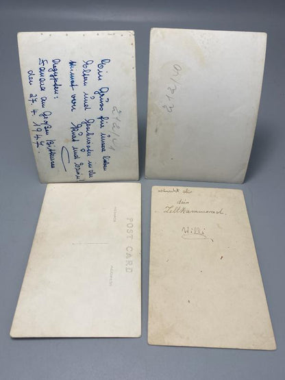 WWII German Afrika Korps POW Photographs & Hand-Painted Postcard – Egypt 1947