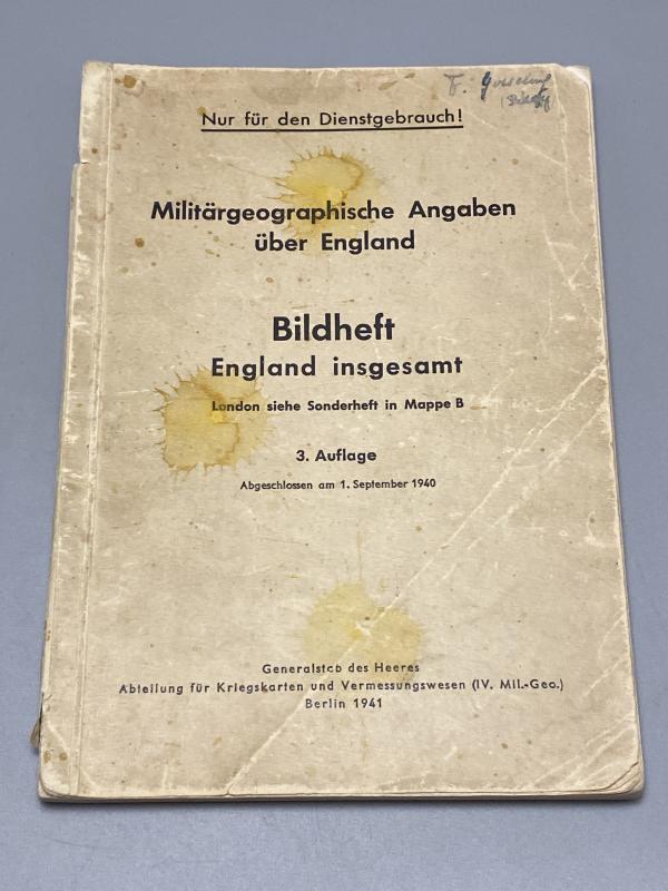 WWII German Army Photo Intelligence Volume on England – Seelöwe Era
