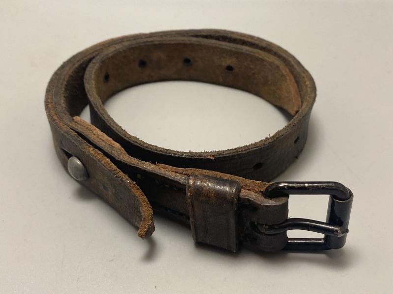 WWII German Army Zeltbahn Equipment Strap – Marked xmw 45 (Late War 1945)