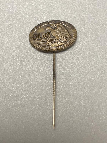WWII German DLRG Eagle & Waves Stick Pin