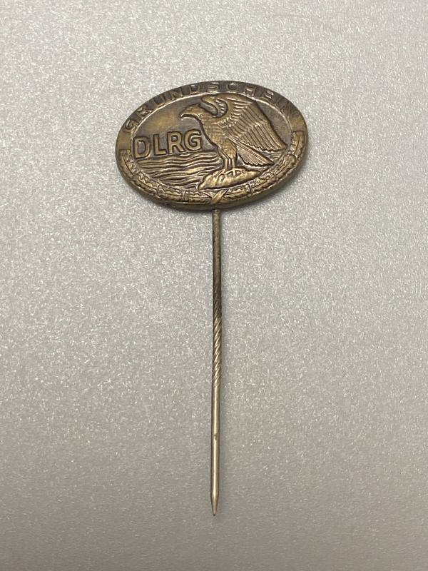 WWII German DLRG Eagle & Waves Stick Pin