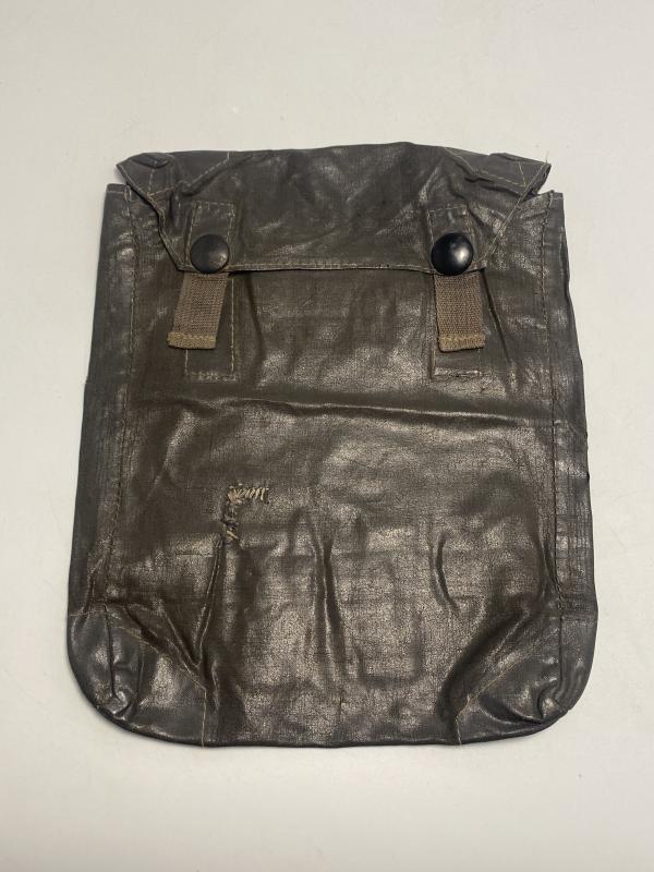 WWII German Army Rubberised Gas Cape Pouch – 1941 Dated, Field-Repaired
