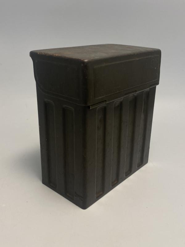 WWII German Gas Detection Tin – Gasanzeiger Chemical Warfare Carry Case (BWZ Marked)