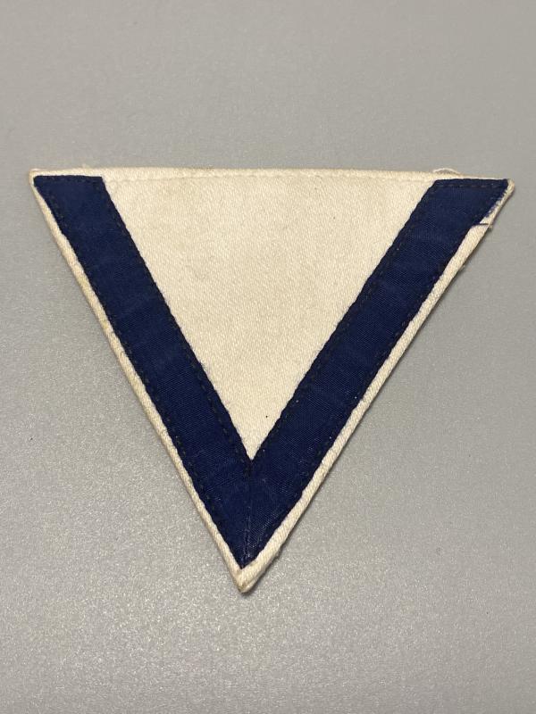 WWII German Kriegsmarine Sleeve Chevron – Matrose Gefreiter, Unissued Deck Whites