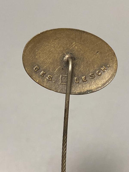 WWII German DLRG Eagle & Waves Stick Pin