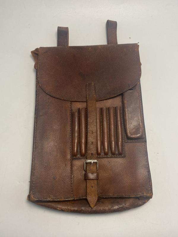 Pre-War German Leather Map Case – 1937 Dated, Named Bring-Back “Sgt Rudder”