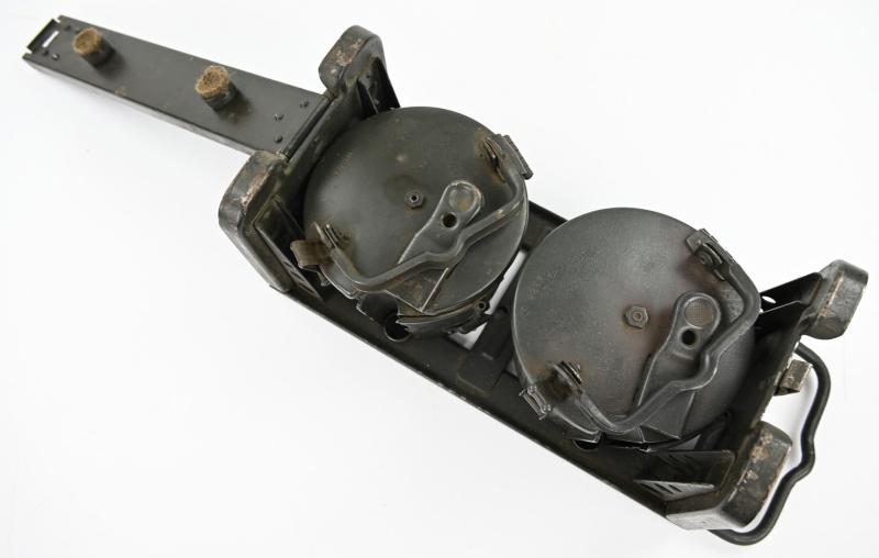 WWII German Army MG34 Ammo Drum Set with Carrying Frame