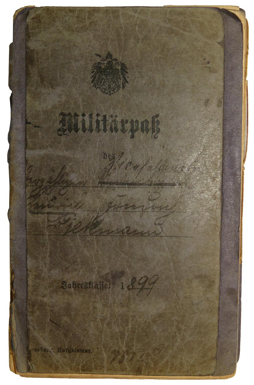 WWI German Five-Year Volunteer Militärpaß – Infanterie-Regiment Graf Bülow von Dennewitz Nr. 55