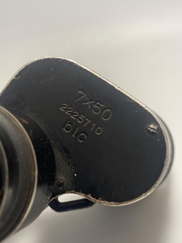 WWII German Kriegsmarine 7x50 Binoculars – blc Maker Code, Naval Issue