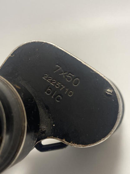 WWII German Kriegsmarine 7x50 Binoculars – blc Maker Code, Naval Issue