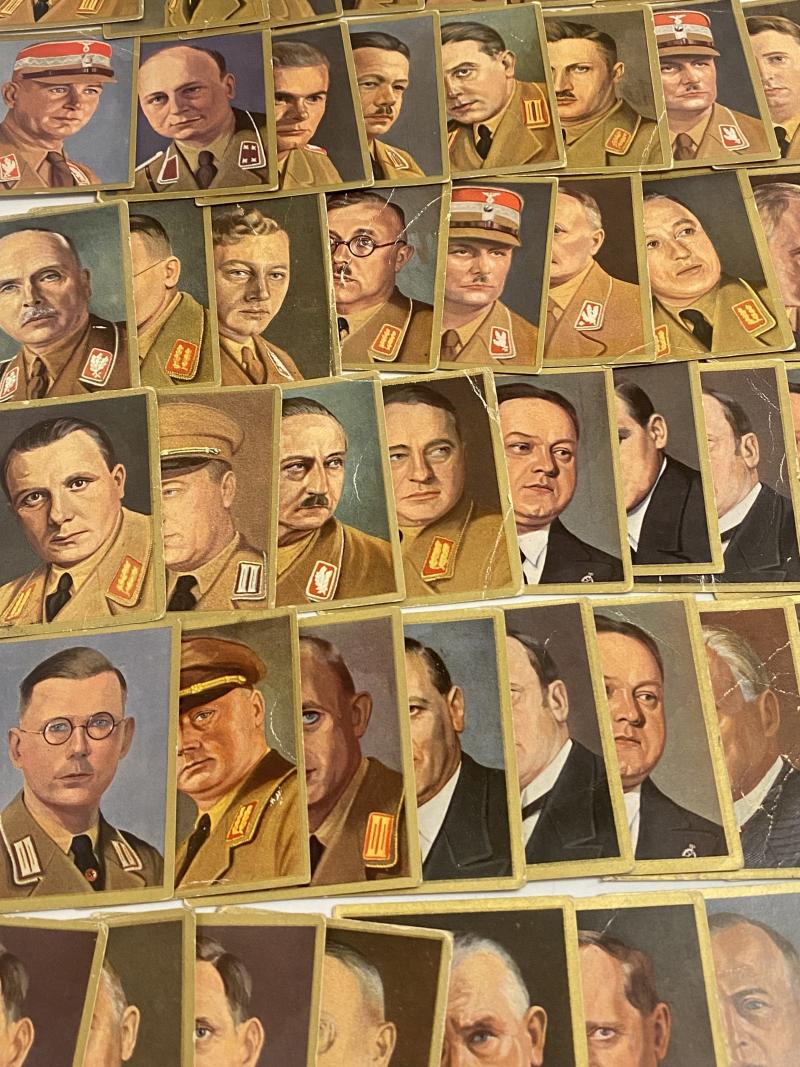 Mid-1930s German NSDAP Leadership Cigarette Card Collection – 115 Original Cards (Third Reich)