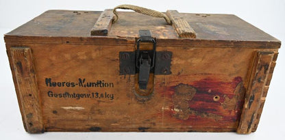 WWII German Army Grosse Gewehr Granate Ammo Box – 1944