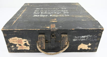WWII German Army Ei-Handgranaten 39 Ammunition Box (1943 Dated)