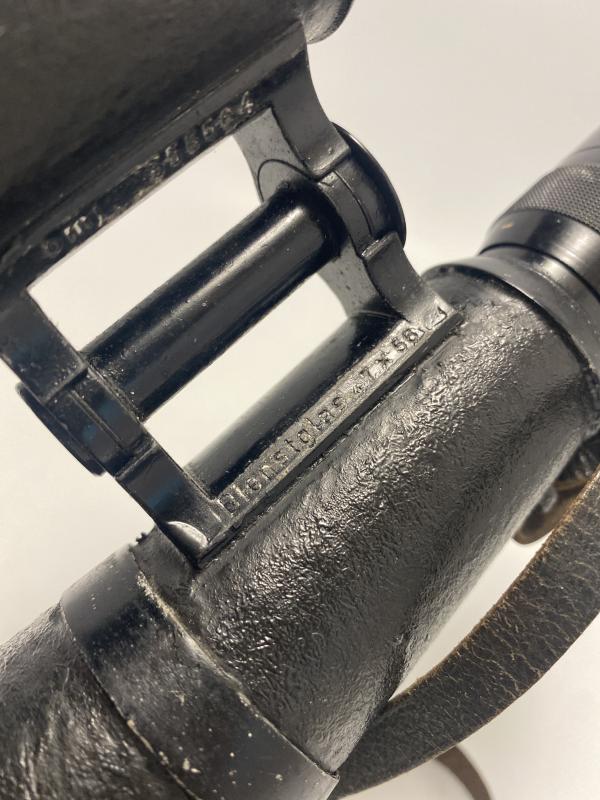 WWII German 7×50 Panzer Dienstglas Binoculars – Hensoldt “Ice-Cream Cone” (bmj)