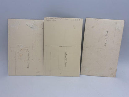 WWII Named German Army Soldier Photo Group (Hugo Schmitt) – Trio of Studio Portraits Showing Rank Progression (c. 1940–1941)