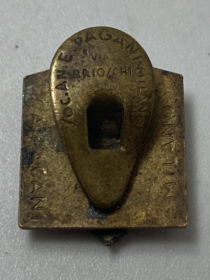 Italian Fascist Party (PNF) Lapel Badge – Enamel Tricolour, A.E. Dagan Milano