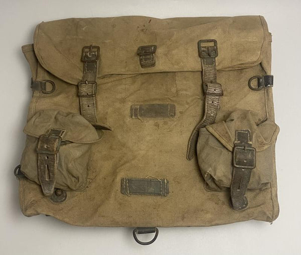 Pre-War Italian Army M29 Combat Assault Pack – Canvas Infantry Backpack (1936)