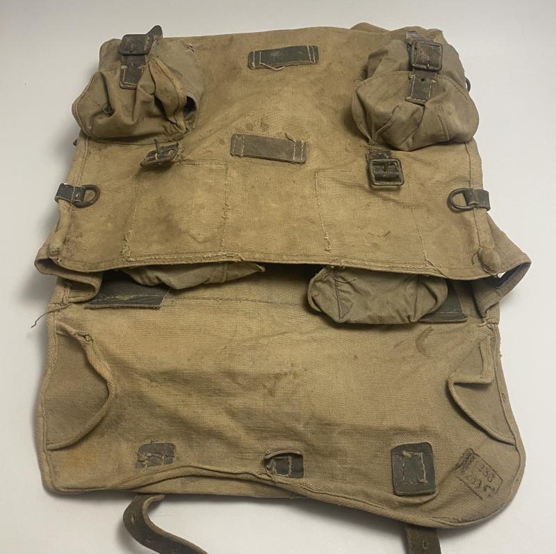 Pre-War Italian Army M29 Combat Assault Pack – Canvas Infantry Backpack (1936)