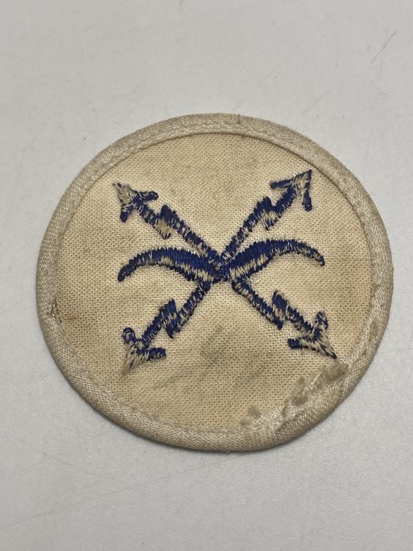 WWII Kriegsmarine Radio Frequency Detector Sleeve Patch – Deck White Technical Insignia