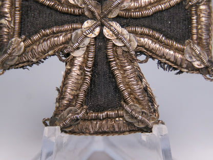 Kulm Cross (1813) – Embroidered Officer Iron Cross, 42mm, Napoleonic