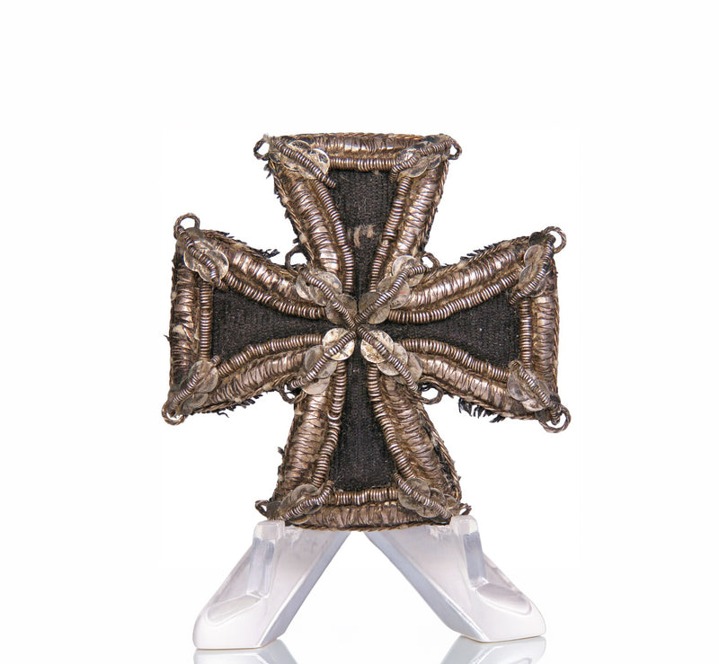 Kulm Cross (1813) – Embroidered Officer Iron Cross, 42mm, Napoleonic