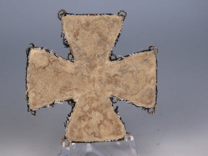 Kulm Cross (1813) – Embroidered Officer Iron Cross, 42mm, Napoleonic