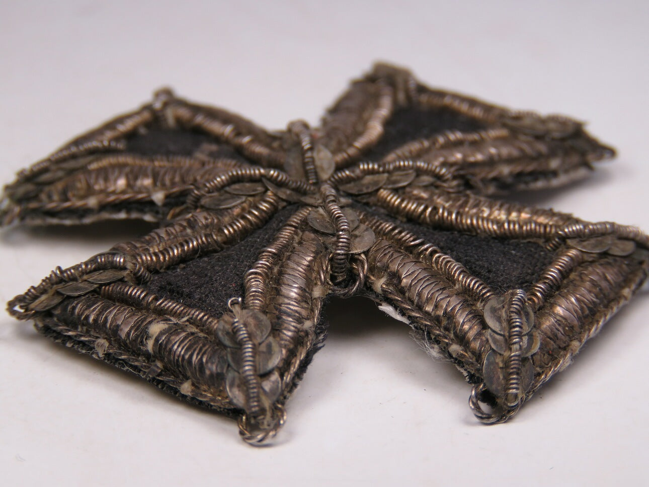 Kulm Cross (1813) – Embroidered Officer Iron Cross, 42mm, Napoleonic